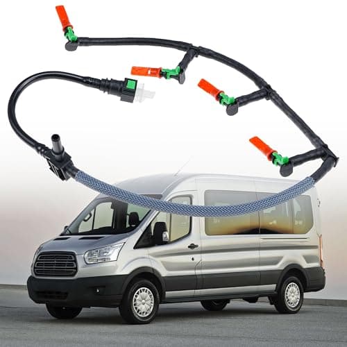 Image of LEVANLIGHT Fuel Injector Leak Off Return Pipe Kit for Ford Transit Mk7 Mk8 & Custom 2.2L TDCi, Fiat Ducato, Peugeot Boxer, Citroen Relay Replaces OEM BK2Q9K022AE 1761934 1746582 1731700