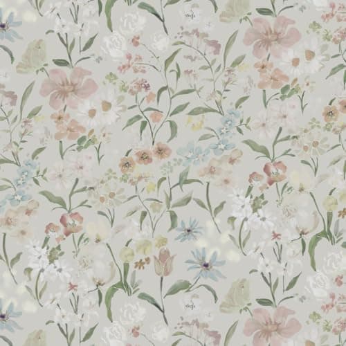 Image of Timeet Peel and Stick Wallpaper 44x300CM Self Adhesive Wallpaper Floral Colorful Sticky Back Vinyl Waterproof Contact Paper for Bedroom Living Room Wall Furniture Beige Pink