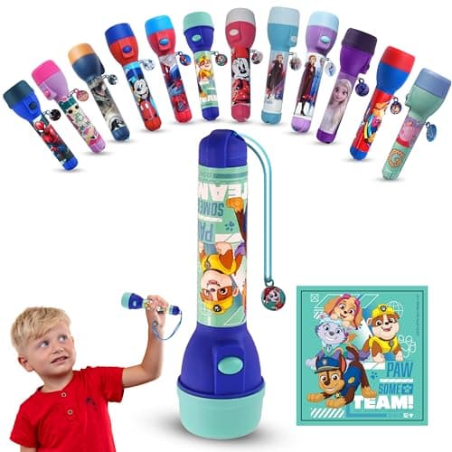 Image of SRV Hub Paw Patrol Big Torch 16cm – Super Bright LED Flashlight for Kid, Includes 2X 1.5V AA Batteries, Durable Plastic, Ideal for Christmas Gifts Birthday and Thanksgiving Gift, Safe for Boy Girl