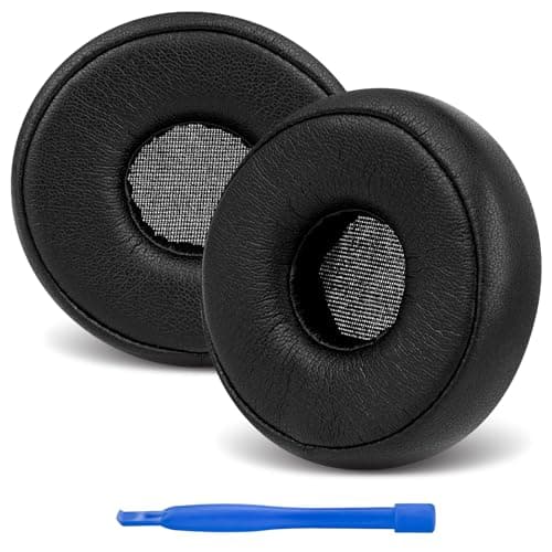 Image of Linkidea Replacement Ear Pads for AKG N60NC Wireless (Not Fit for N60NC Wired) Headphones Ear Cushions, Headset Earpads (Protein Leather/Black)