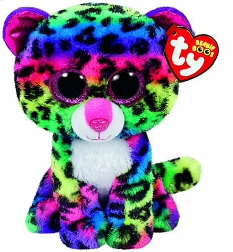 Image of TY 584003 Dotty the Leopard Stuffed Animal, Mehrfarbig, 15 cm