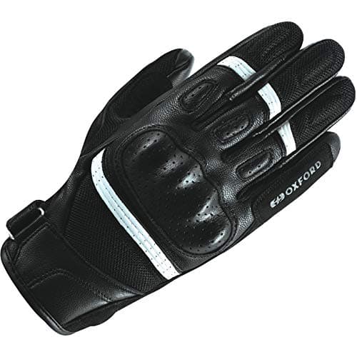 Image of Oxford GM1935013XL RP-6S Motorcycle Gloves 3XL Black White