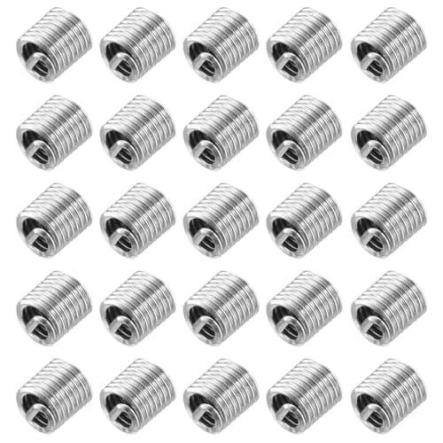 Image of sourcing map 50pcs Wire Thread Inserts 8-32 UNC 1.5D(1/4") 304 Stainless Steel Helical Type Coiled Thread Repair Kit Wire Screw Threaded Sleeve Sheath for Mechanical Equipment