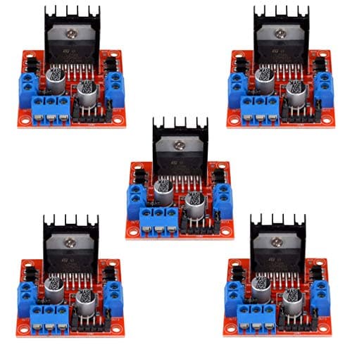 Image of Hailege 5pcs L298N Motor Driver Controller Board Module Stepper Motor DC Dual H-Bridge for Arduino Smart Car Power UNO MEGA R3 Mega2560
