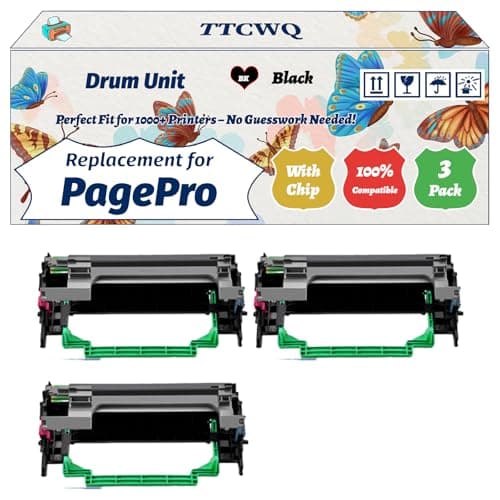 Image of TTCWQ Compatible for Konica Minolta PagePro 1350 Drum Unit Work for Konica Minolta PagePro 1350 1350e 1350en 1350w Printers (3 Pack Black)