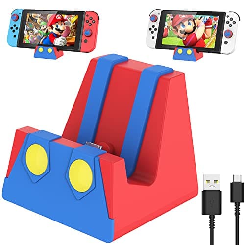 Image of HEIYING Switch Charging Dock for Nintendo Switch/Lite/OLED, Portable Charger Base Stand with Type C Port for Easy Console Charging