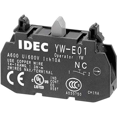 Image of IDEC YW-E10 Kontaktelement 1 Schließer tastend 240 V/AC