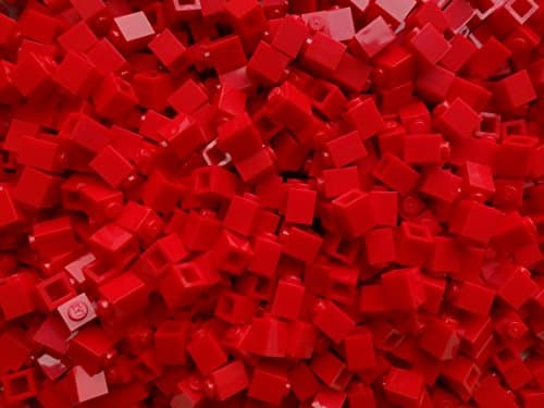 Image of LEGO 100x 3005 Brick 1x1 | Red