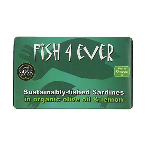 Image of Fish 4 Ever Whole Sardines In Organic Olive Oil And Lemon, 120 g