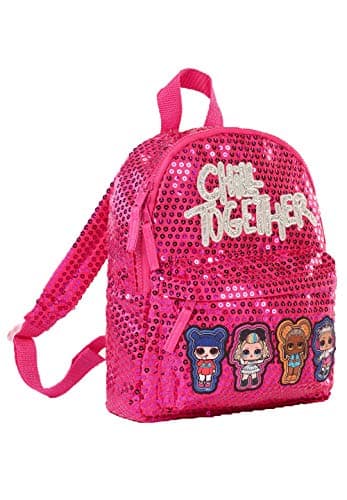 Image of LOL L.O.L. Surprise! Girl's Children's Glitter Sequin Backpack, pink, One Size