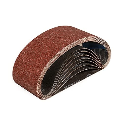Image of Sruhrak 100X610mm Abrasive Sanding Belt Set - 8 Pack 40 Grits Sandpaper Belts for Portable Belt Sander