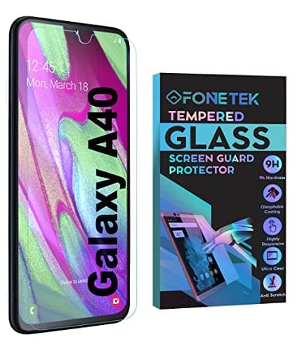Image of TeKKno Fonetek® TEMPERED GLASS LCD Screen Protector Guard Case Cover for Samsung Galaxy A40