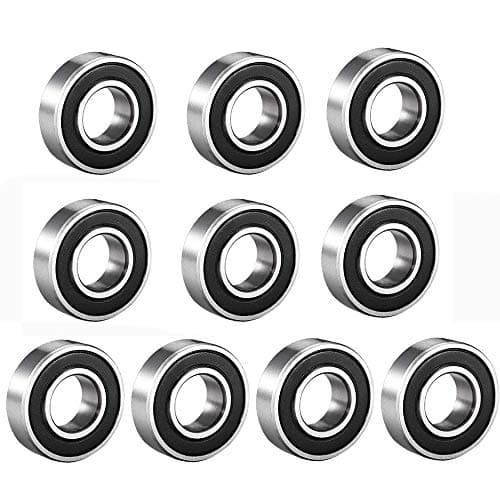 Image of 10 Pack Deep Groove Ball Bearing Double Side Rubber Sealed Deep Groove Ball Bearings 9mm x 24mm x 7mm