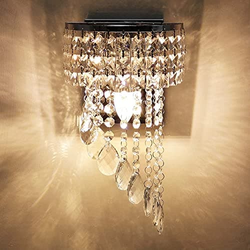 Image of Jorunhe Crystal Wall Lights Aisle Bedside Light Fixtures