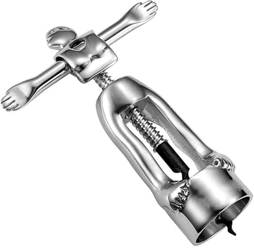 Image of FZCXHONJ Bottle Opener,Wine Opener Bottle Openers Opener Corkscrews Corkscrew Stainless Steel Metal Handle Corkscrew Wine Bottle Opener Corkscrew Winged Corkscrew Opener Chrome-Plated