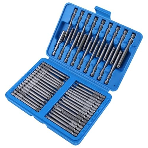 Image of SPEEDWOX 50pcs Security Bit Set with Case 3" Extra Long Magnetic Driver Kit Drill Screwdriver Bit Set Screw Driver Bits Included Star, TP Star, Clutch, Torq, Spline, Tri-Wing, Square, Spanner Bits