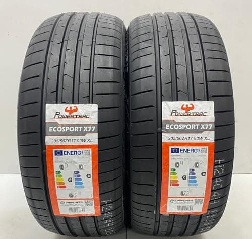 Image of 2 X 205 50 17 POWERTRAC ECOSPORT 205/50ZR17 93W XL M+S TYRES AMAZING C & B LABELS 2055017