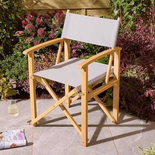 Image of Rowlinson Ascot Folding Directors Chair - Slate Grey