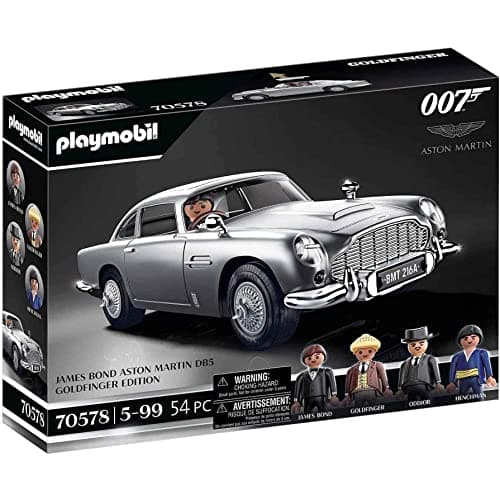 Image of Playmobil 70578 James Bond Aston Martin DB5 – Goldfinger Edition – Movie Cars – The World's Most Famous Secret Agent – Unique Model – PlaymoPourLesGrands Iconic Vehicle – Ages 5 and Above