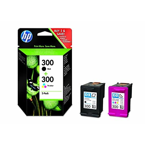 Image of HP CN637EE 300 Original Ink Cartridges, Black and Tri-Colour, Multipack - Packaging May Vary