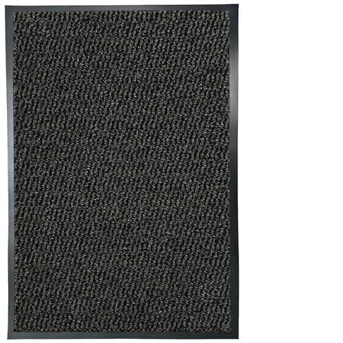 Image of Suprano Door Mats Indoor 90cm x 150cm, Washable indoor Outdoor Rugs Matts, Heavy Duty Non-slip Entrance Mat, Super Absorbent Front Door Mat Kitchen Hallway Bath Barrier Rugs (Anthracite, 90 x 150 cm)