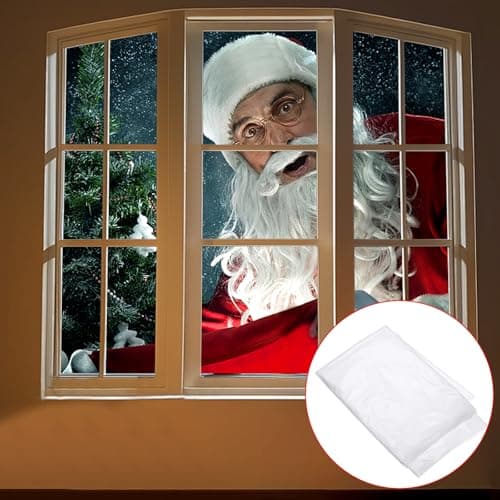 Image of Window Projection Film, 180 x 120cm Rear Projection Screen for Virtual Halloween and Christmas Window Projection Videos (White)