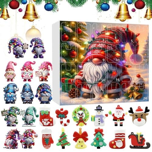Image of Advent Countdown Calendar,24 Days Christmas Holiday Countdown | Collectible Figurine for Adults Kids Daily Family Activity School Home Classroom Party