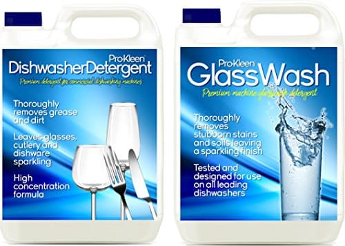 Image of 5 Litres Pro-Kleen Heavy Duty Dishwasher Detergent + 5 Litres Pro-Kleen Heavy Duty Machine Glasswash Detergent