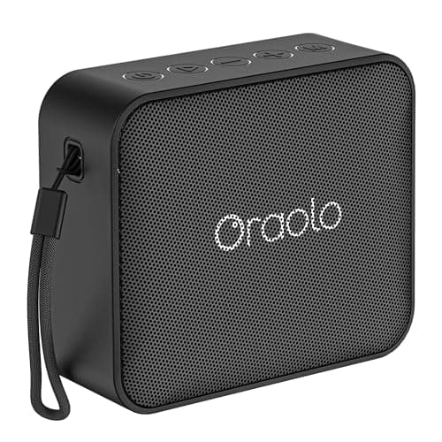 Image of oraolo mini Bluetooth Speaker, IPX7 Waterproof Portable Speaker with Stereo Sound, Bluetooth 5.4, TWS Pairing, Support AUX/TF Card, Small Wireless Speakers for Shower, Outdoors, Travel