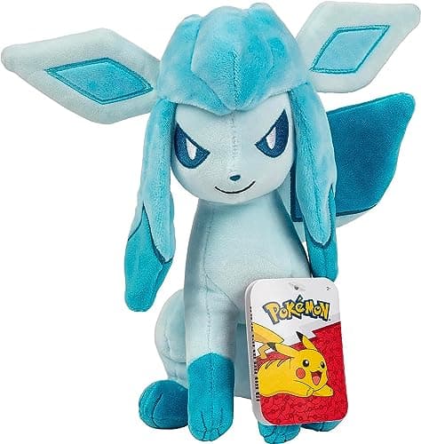 Image of Pokémon Glaceon Plush - 8-Inch Plush - Authentic Details - Toys for Kids