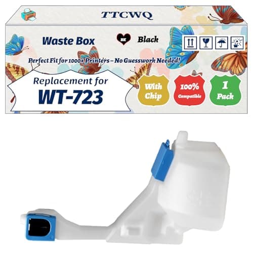 Image of Compatible for Canon WT-723 Waste Box Work for Canon ImageCLASS LBP7780Cdn LBP7780 ImageRUNNER LBP5480 I-SENSYS LBP7750Cdn Printers (1 Pack Black)