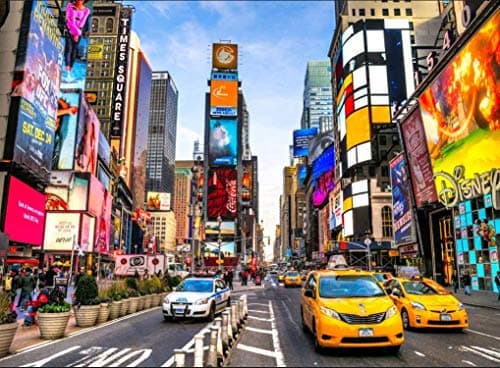 Image of Jigsaw Puzzles for Adults 1000 Piece New York Times Square 27.56 x 19.69 Inch Jigsaw Puzzles for Adults Educational Game Challenge Toy 1000 Pieces Puzzles for Adults Kids