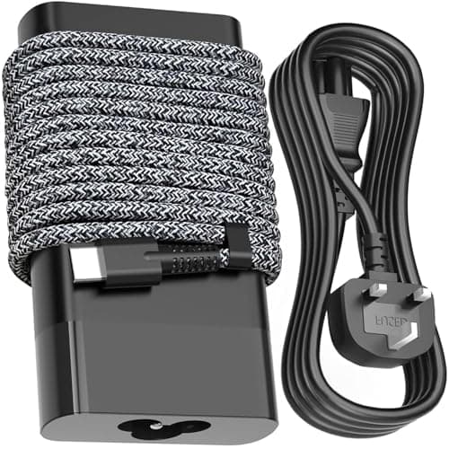 Image of New Slim 65W USB C Laptop Charger Replacement for HP Spectre X360,Spectre,Elitebook X360 Elitebook,Chromebook Chromebook ProBook Elite x2 Envy Travel Type C Power Adapter Cord
