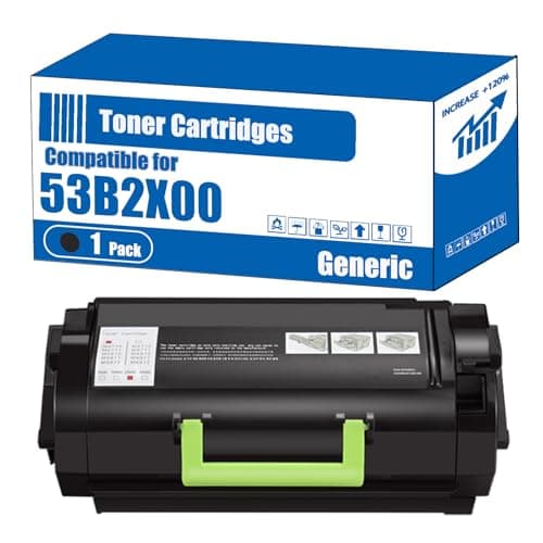 Image of 53B2X00 Toner Cartridge Compatible for Lexmark MS818dn Printer, High Yield 45000 Pages, Accurate Imaging Rich Colors (1 Pack Black)
