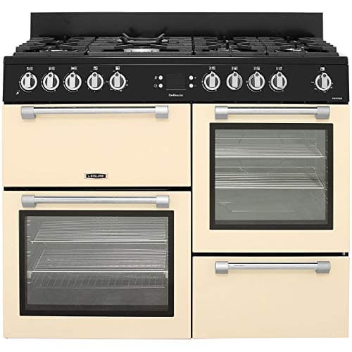 Image of Leisure CK110F232 Gas Cooker A Black – Ovens and Cookers (Stove, Black, Buttons, Rotating, Front, Electronic, LED)