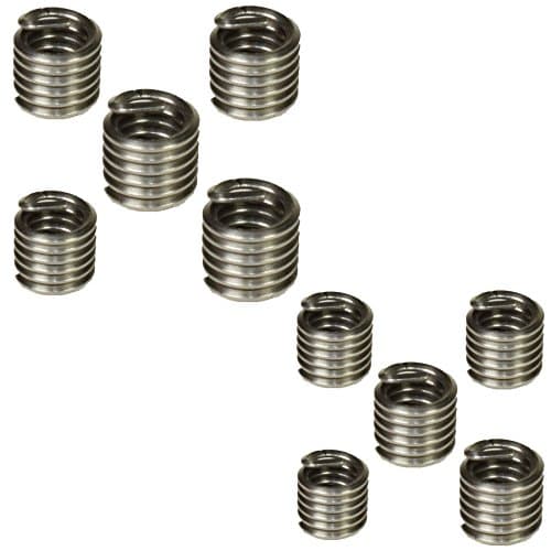 Image of Helicoil Type Thread Repair Inserts 1/4 inch UNC x 1.5D 10pc Wire Thread Insert