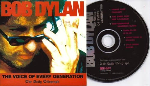 Image of BOB DYLAN. THE VOICE OF EVERY GENERATION. 2001 6 TRACK CD