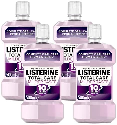 Image of Listerine Total Care Milder Taste Mouthwash 500ml (Pack of 4)