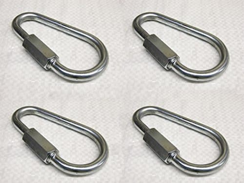 Image of X4 3.5MM Zinc Plated Pear Shaped Quick Link - Repair Secure Attach Rope