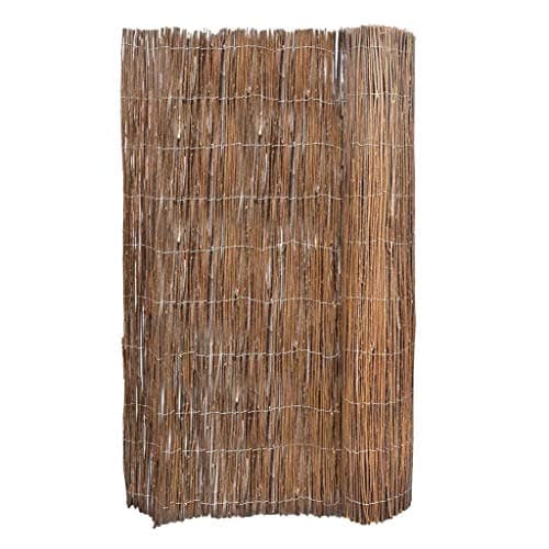 Image of vidaXL Willow Fence Willow Trellis for Outdoor Decorative Privacy Screen Fence Panel for Garden Backyard Balcony Wicker Fence 5x1 m