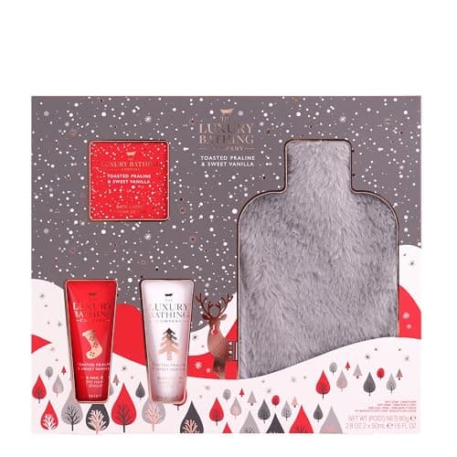 Image of The Luxury Bathing Company - Toasted Praline & Sweet Vanilla Snuggly Gift Set - Vegan Friendly