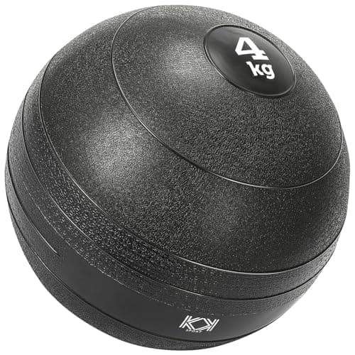 Image of KK Slam Ball 4kg, 6kg, 8kg, 10kg, 15Kg Heavy Duty, No Bounce Rubber Exercise Ball - Strengthens, Sculpts & Conditions. Gym or Home Use - Perfect For Workout, Exercise & Training