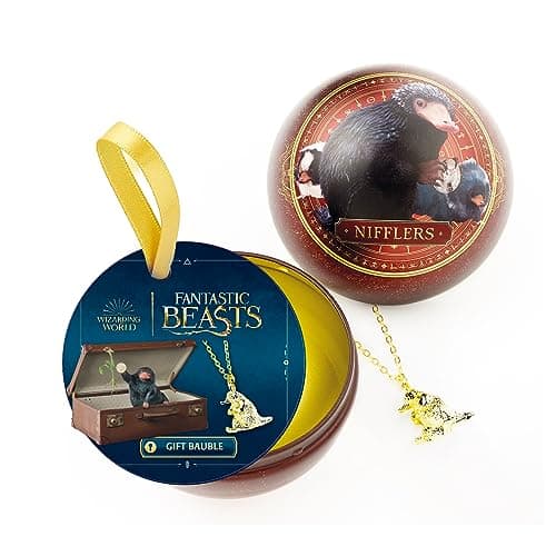 Image of Official Fantastic Beasts Niffler Bauble with Niffler Necklace Inside