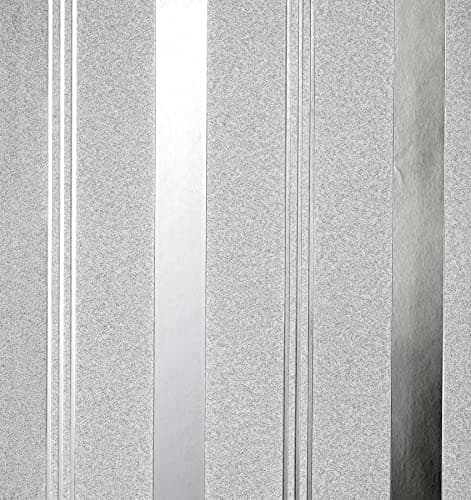Image of Fine Decor Platinum Bexley Stripe Silver
