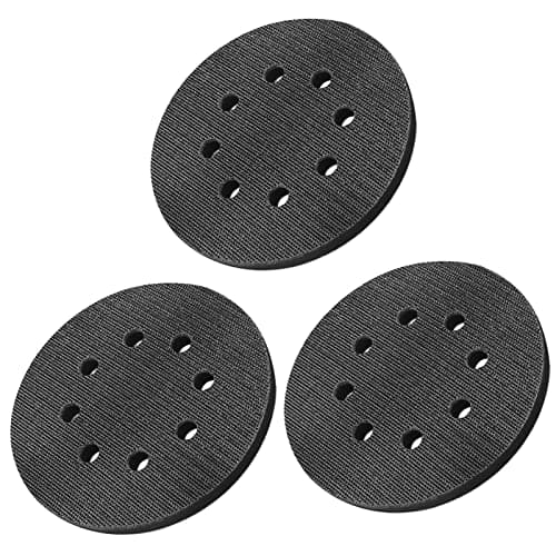 Image of SI FANG 125mm Soft Sponge Interface Pad 8 Holes Foam Sanding Pads for 5 Inch Dust Free Random Orbital Sander, Impact Resistant Noise Reduction Cushion Hook and Loop Buffing Pad (3Pcs)
