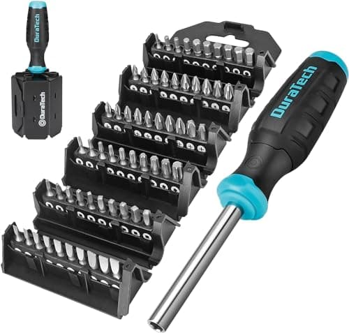 Image of DURATECH 60-in-1 Multi-Function Screwdriver Sets, Multi-Bit Screwdriver Sets with Phillips, Slotted, Square and Torx, Storage Case Design, Suitable for Machine Maintenance and DIY Repair