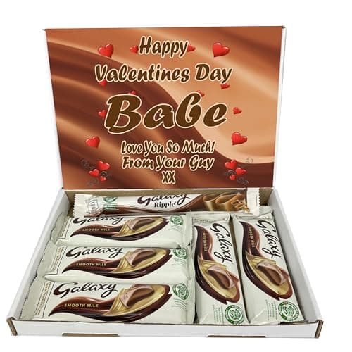 Image of Personalised Letterbox Friendly Chocolate Gift Box Hamper – Personalised Sweet Gift for Him or Her – Perfect for Birthdays, Christmas or Any Occasion (Compatible With GALAXY)