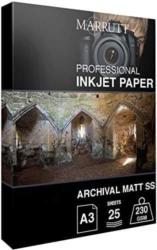 Image of Marrutt 230gsm Archival Matt Single Sided Inkjet Photo Paper: A3-25 Sheets