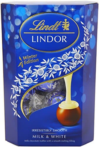 Image of Lindt Lindor Milk and White Cornet 200 g (Pack of 2)