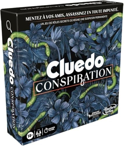 Image of Hasbro Gaming Cluedo Conspiracy, Mystery Game, Board Games for Teens and Adults, 4-10 Players, Multiplayer Mystery and Riddle Game with Secret Roles